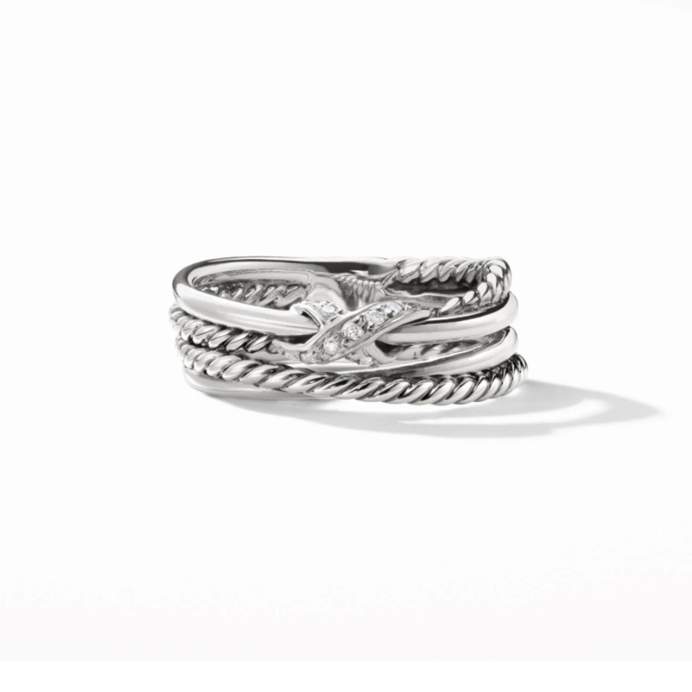 David Yurman X Crossover Ring. Size 7